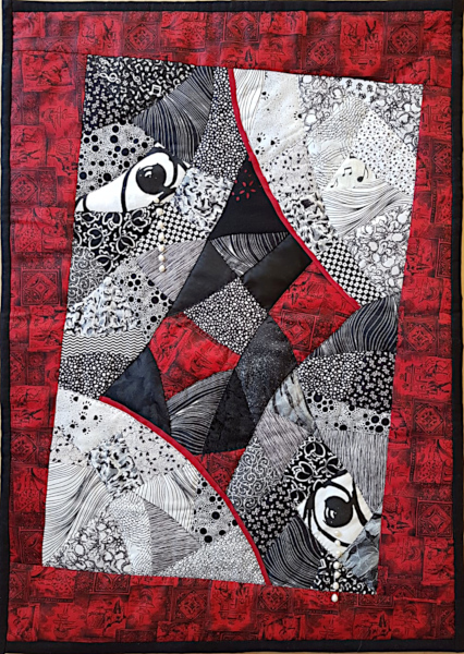 Quilt  "Die Tränen des Harlekin"  von Elke Modlmayr